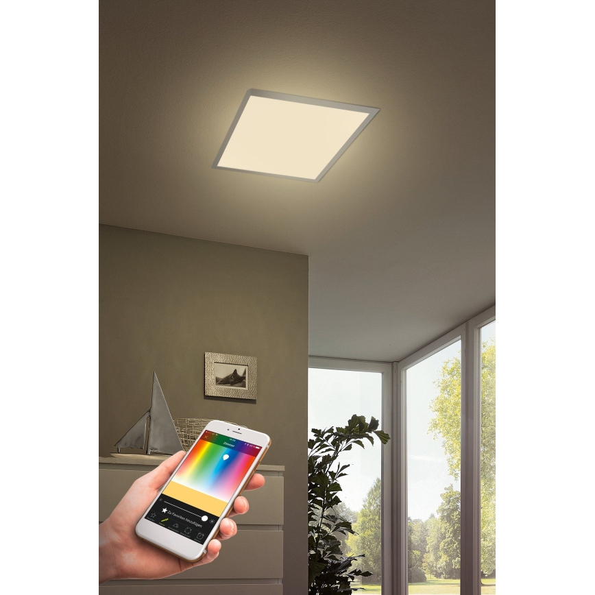 Eglo 33204 - LED RGBW Zatemnitvena svetilka SALOBRENA-C LED/34W/230V 2700-6500K + Daljinski upravljalnik
