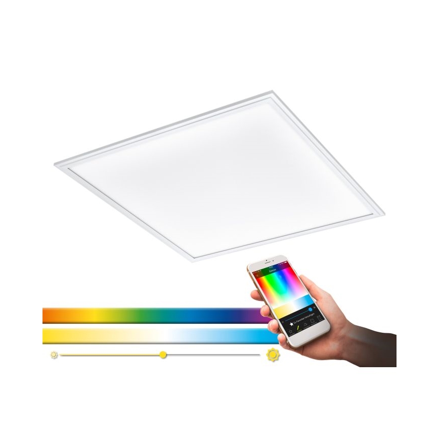 Eglo 33204 - LED RGBW Zatemnitvena svetilka SALOBRENA-C LED/34W/230V 2700-6500K + Daljinski upravljalnik