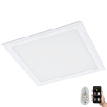Eglo 33206 - LED RGBW zatemnljivo stropno svetilo SALOBRENA-C LED/16W/230V 30x30 cm + daljinski upravljalnik