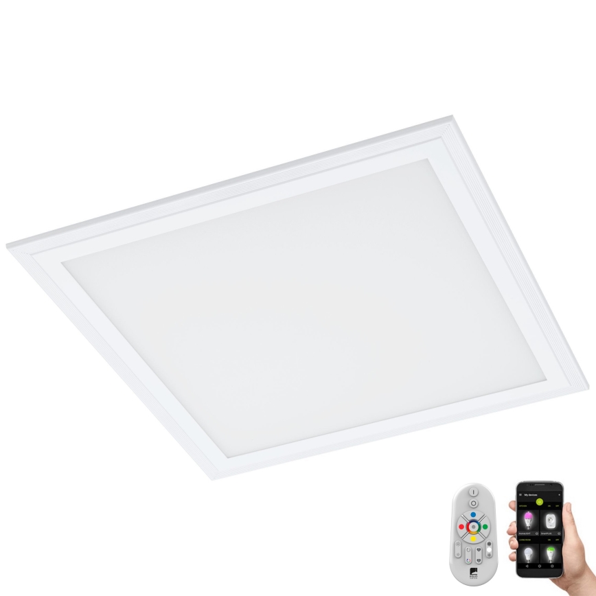 Eglo 33206 - RGBW Zatemnitvena stropna svetilka SALOBRENA-C LED/16W/230V + Daljinski upravljalnik