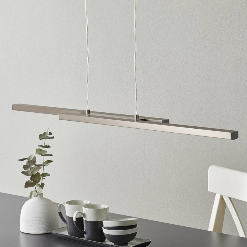 Eglo 33232 - LED RGBW zatemljiv lestenec na kablu FRAIOLI-C 2xLED/17W/230V matni krom