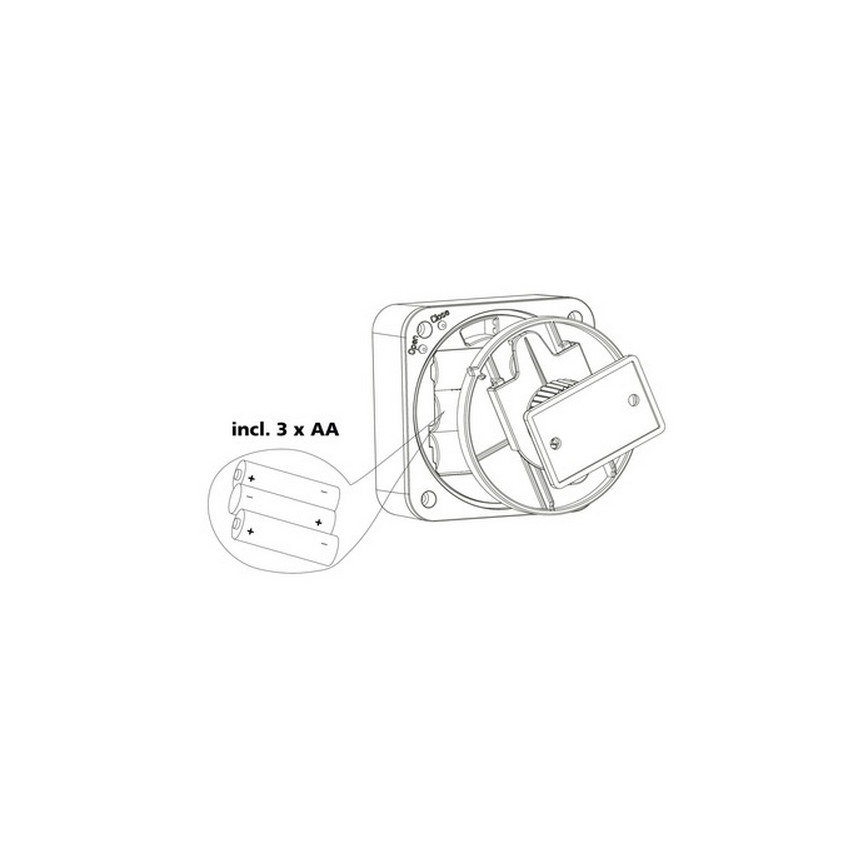 Eglo 33236 - Zunanji senzor gibanja CONNECT SENSOR 3xAA 12 m bela IP44