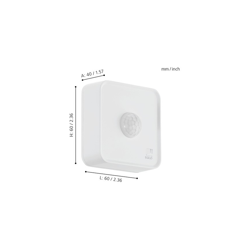 Eglo 33236 - Zunanji senzor gibanja CONNECT SENSOR 3xAA 12 m bela IP44