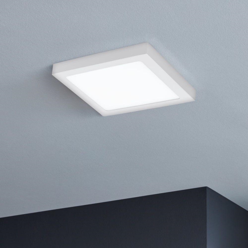 Eglo 33316 - LED RGBW zatemnljivo stropno svetilo FUEVA-C LED/15,6W/230V 2700-6500K 22,5x22,5 cm belo