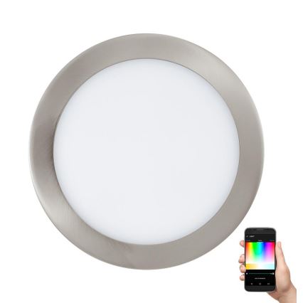 Eglo 33317 - LED RGBW zatemnjevalno vgradno stropno svetilo FUEVA-C LED/15,6W/230V 2700-6500K premer 22,5 cm
