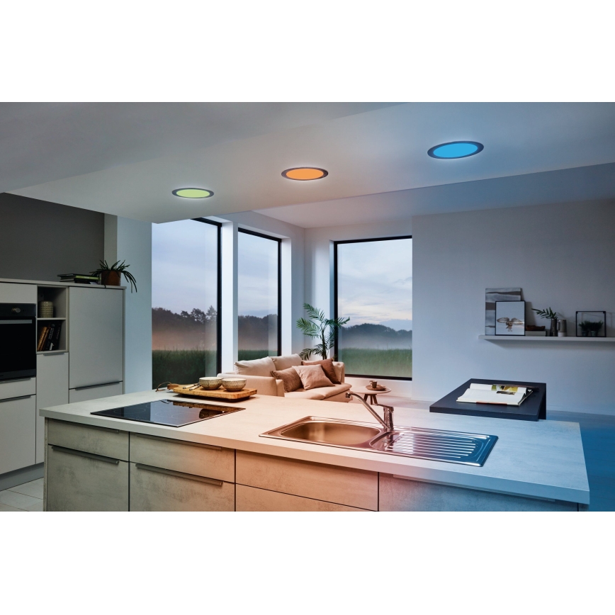 Eglo 33317 - LED RGBW zatemnjevalno vgradno stropno svetilo FUEVA-C LED/15,6W/230V 2700-6500K premer 22,5 cm