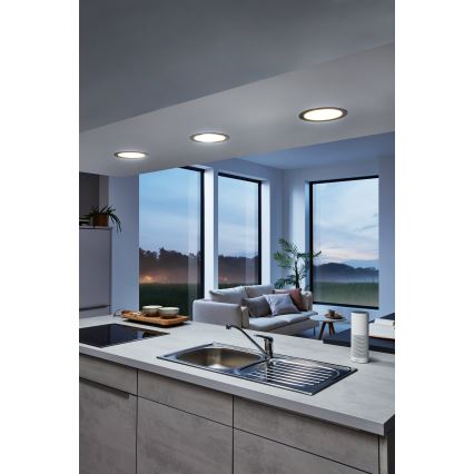 Eglo 33317 - LED RGBW zatemnjevalno vgradno stropno svetilo FUEVA-C LED/15,6W/230V 2700-6500K premer 22,5 cm