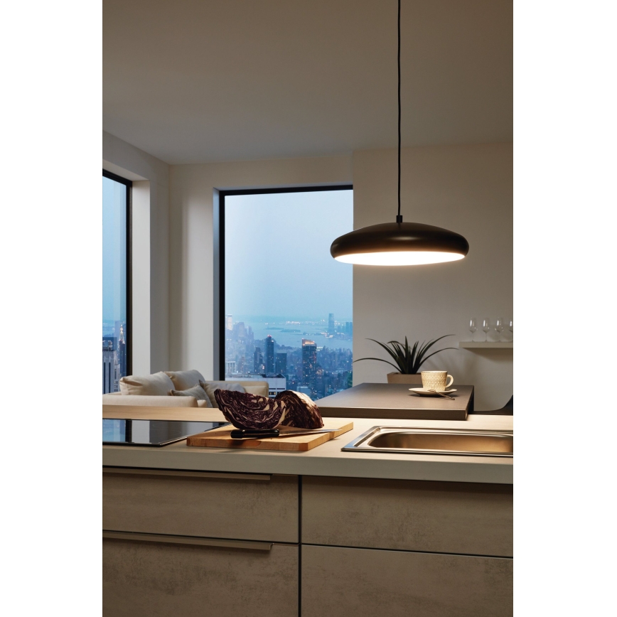 Eglo 33328 - LED RGBW Zatemnitveni lestenec na vrvici RIODEVA-C LED/27W/230V 2700-6500K črna