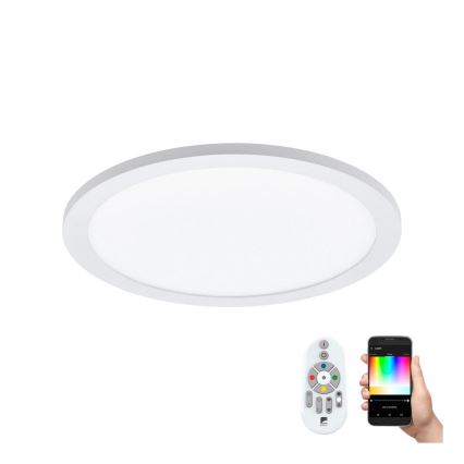 Eglo 33341 - LED RGBW zatemnljivo stropno svetilo SARSINA-C LED/16W/230V 2700-6500K premer 30 cm + daljinski upravljalnik