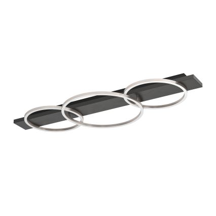 Eglo 33488 - LED stropna svetilka BOYAL 2xLED/12W/230V + LED/12W črna