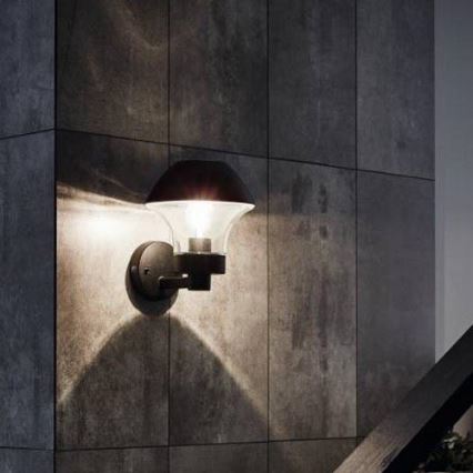 Eglo 33567 - LED zunanja stenska svetilka z zatemnitvijo VERLUCCA-C 1xE27/9W/230V IP44