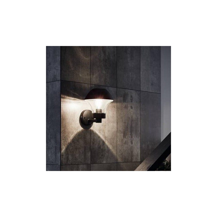 Eglo 33567 - LED zunanja stenska svetilka z zatemnitvijo VERLUCCA-C 1xE27/9W/230V IP44