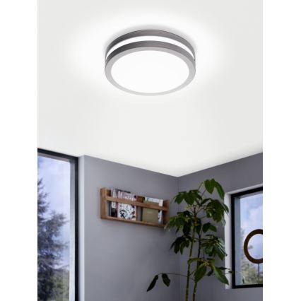 Eglo 33572 - LED Zatemnitvena kopalniška svetilka LOCANA-C LED/14W/230V IP44 srebrna