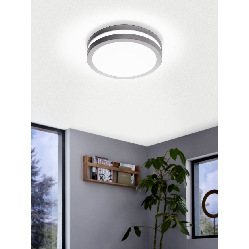 Eglo 33572 - LED Zatemnitvena kopalniška svetilka LOCANA-C LED/14W/230V IP44 srebrna