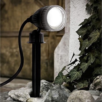 Eglo 33579 - LED RGBW Zunanja svetilka NEMA-C 1xGU10/5W/230V IP44 črna