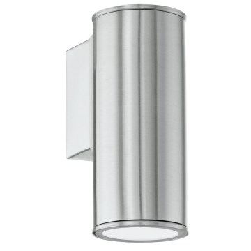 Eglo 33581 - LED RGBW zatemnjiva zunanja stenska svetilka RIGA 1xGU10/5W/230V 2700-6500K IP44 matni krom