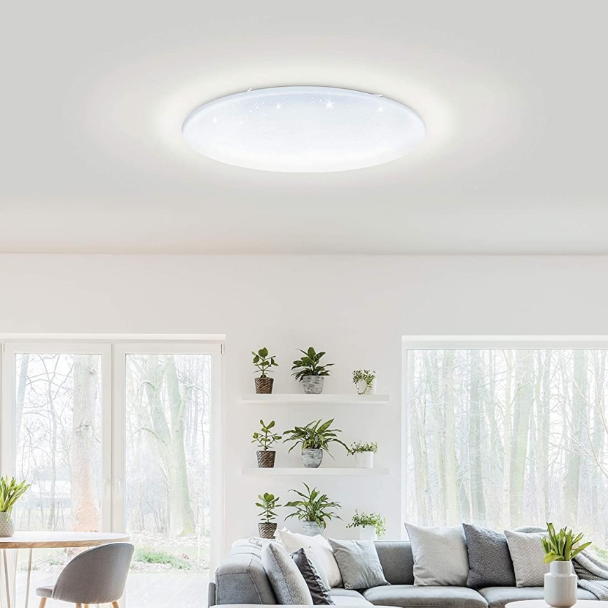 Eglo 33669 - LED RGBW Zatemnitvena stropna svetilka TOTARI-C LED/43W/230V 2700-6500K bela + Daljinski upravljalnik