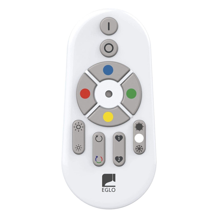 Eglo 33669 - LED RGBW Zatemnitvena stropna svetilka TOTARI-C LED/43W/230V 2700-6500K bela + Daljinski upravljalnik