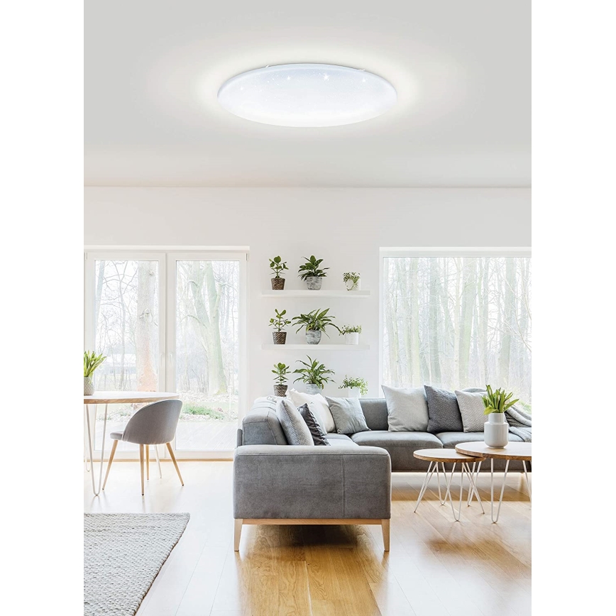 Eglo 33669 - LED RGBW Zatemnitvena stropna svetilka TOTARI-C LED/43W/230V 2700-6500K bela + Daljinski upravljalnik