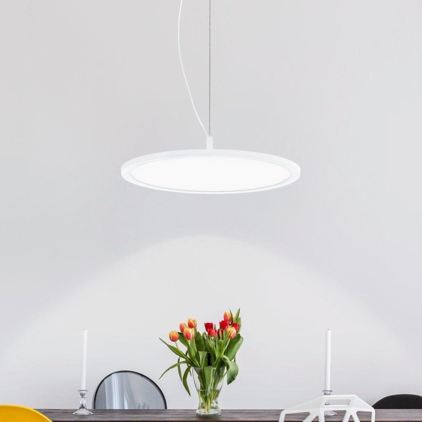 Eglo 33675 - LED RGBW Zatemnitveni lestenec na vrvici CERIGNOLA-C LED/21W/230V 2700-6500K + Daljinski upravljalnik