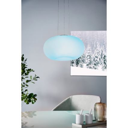 Eglo 33766 - LED RGBW Zatemnitveni lestenec na vrvici OPTICA-C LED/22W/230V
