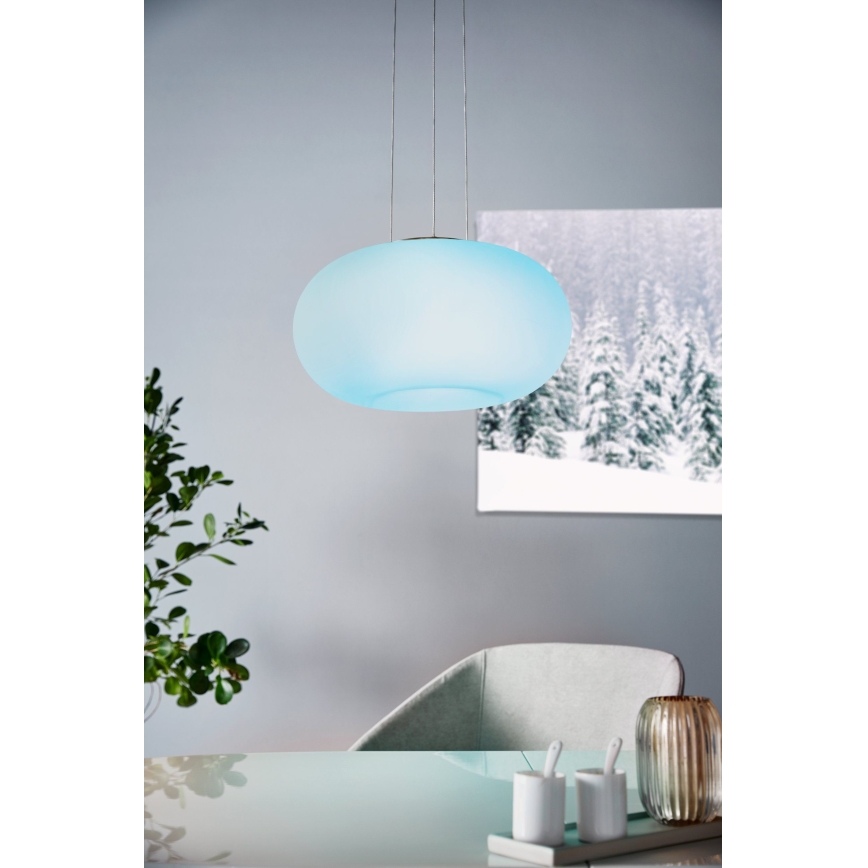 Eglo 33766 - LED RGBW Zatemnitveni lestenec na vrvici OPTICA-C LED/22W/230V