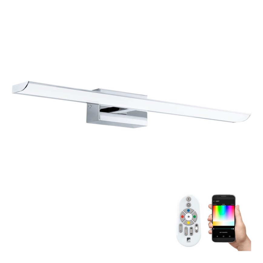 Eglo 33767 - LED RGBW Zatemnitven kopalnica ogledalo razsvetljava TABIANO-C LED/15,6W/230V 2700-6500K 60,5 cm IP44 + Daljinski upravljalnik