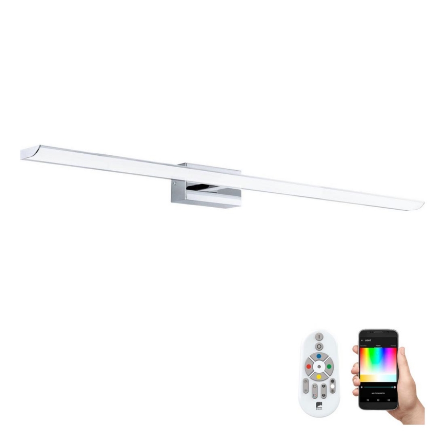 Eglo 33768 - LED RGBW Zatemnitven kopalnica ogledalo razsvetljava TABIANO-C LED/21W/230V 2700-6500K 90,5 cm IP44 + Daljinski upravljalnik
