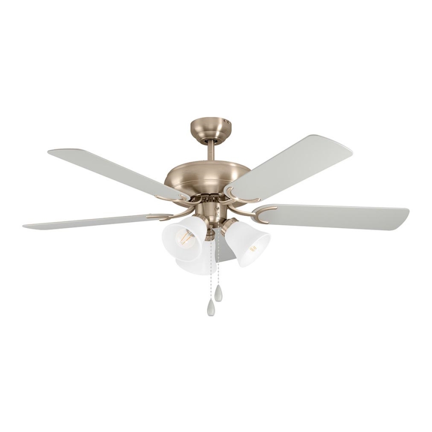Eglo 35077 - Stropni ventilator LAS PALMAS 3xE27/40W/230V mat krom/siva