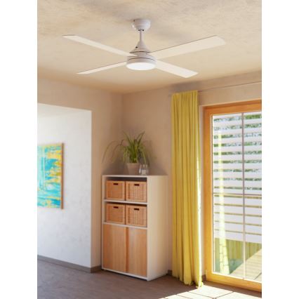 Eglo - LED Stropni ventilator LED/20W/230V 3000/4000/5000K + Daljinski upravljalnik bela