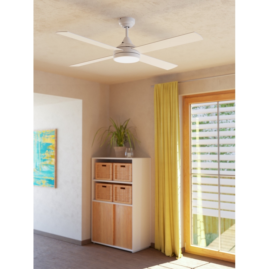 Eglo - LED Stropni ventilator LED/20W/230V 3000/4000/5000K + Daljinski upravljalnik bela
