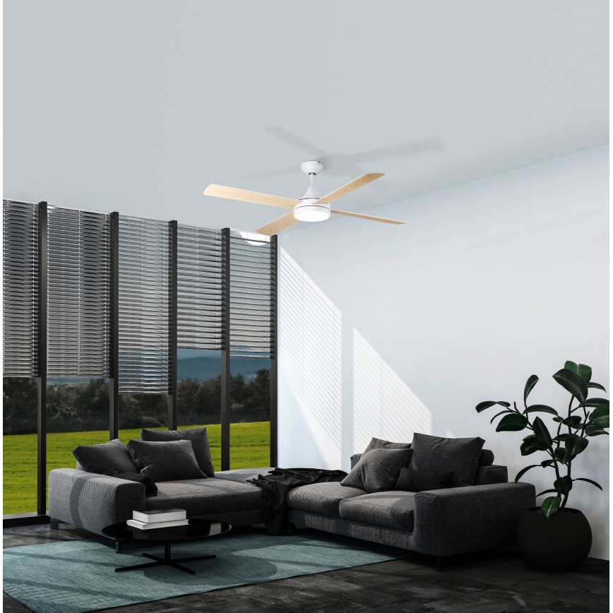 Eglo - LED Stropni ventilator LED/20W/230V 3000/4000/5000K + Daljinski upravljalnik bela