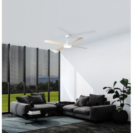 Eglo - LED Stropni ventilator LED/20W/230V 3000/4000/5000K + Daljinski upravljalnik bela