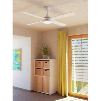 Eglo - LED Stropni ventilator LED/20W/230V 3000/4000/5000K + Daljinski upravljalnik bela
