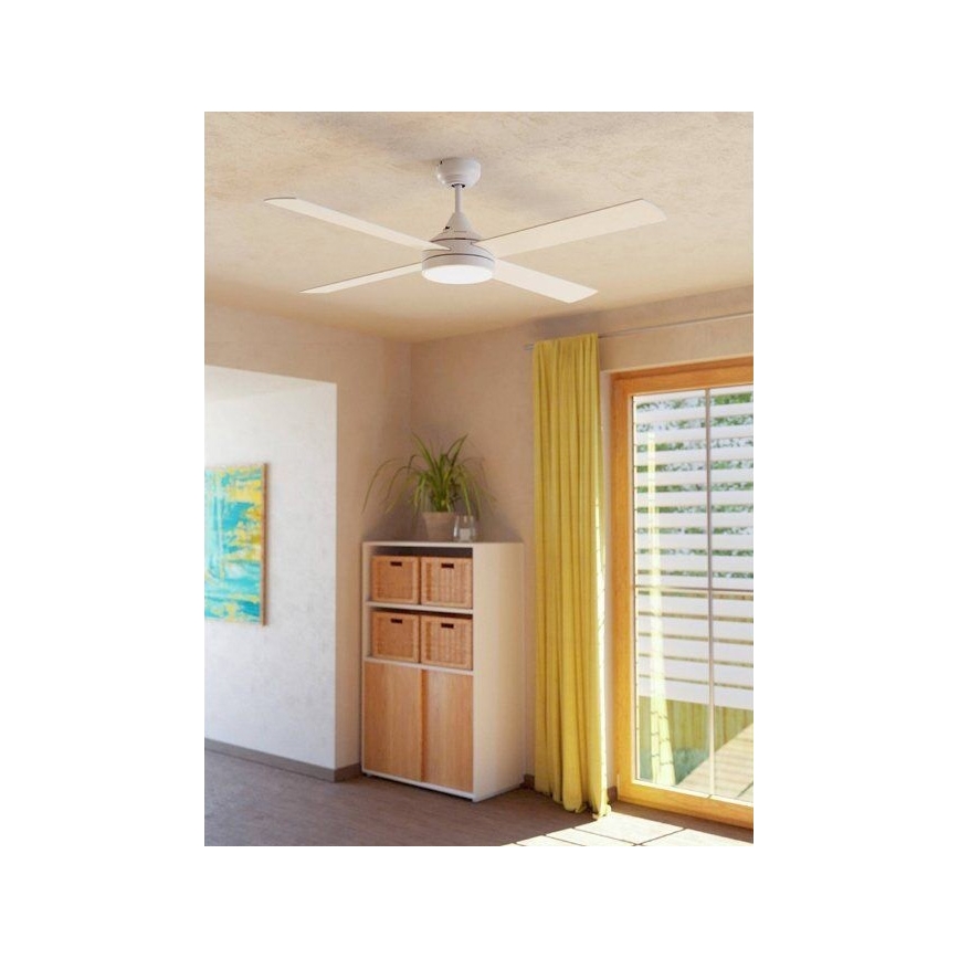 Eglo - LED Stropni ventilator LED/20W/230V 3000/4000/5000K + Daljinski upravljalnik bela