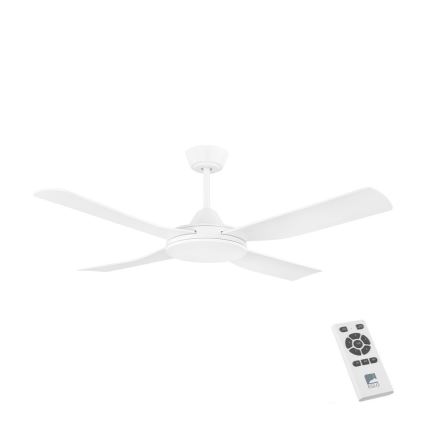 Eglo - Stropni ventilator 52W/230V + Daljinski upravljalnik bela