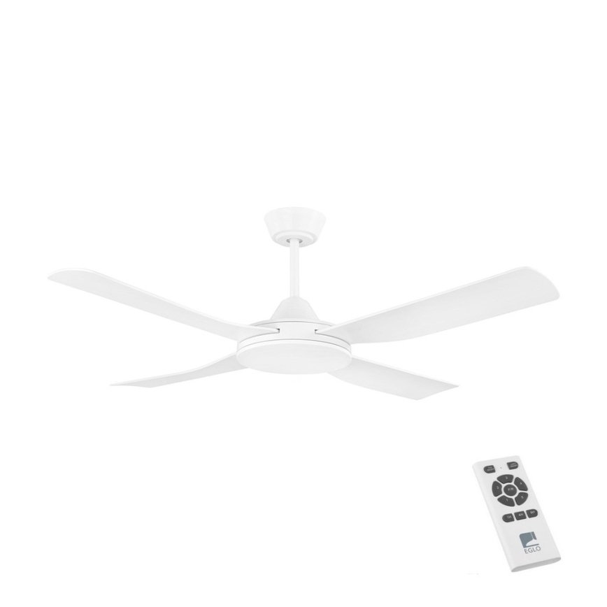 Eglo - Stropni ventilator 52W/230V + Daljinski upravljalnik bela