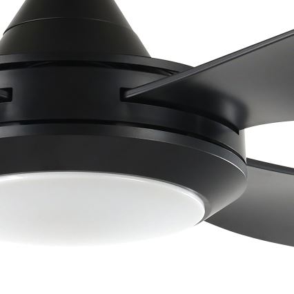 Eglo - LED Stropni ventilator LED/20W/230V črna + Daljinski upravljalnik