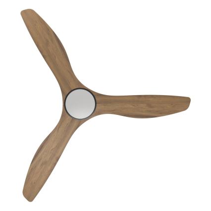 Eglo - LED stropni ventilator LED/19W/230V 3000/4000/5000K premer 132 cm rjav + daljinski upravljalnik