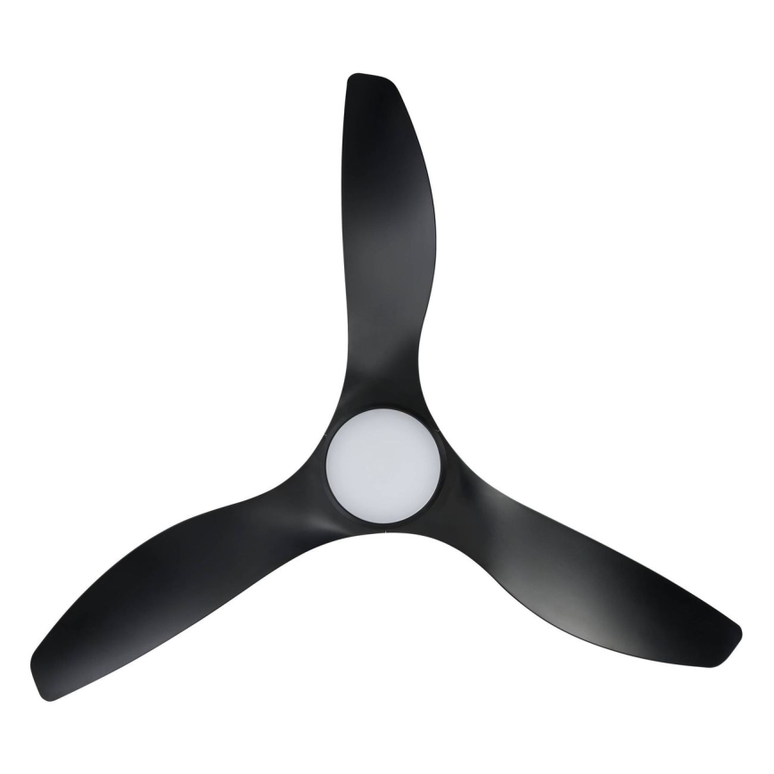 Eglo - LED stropni ventilator LED/19W/230V, premer 132 cm, črna, z daljinskim upravljalnikom