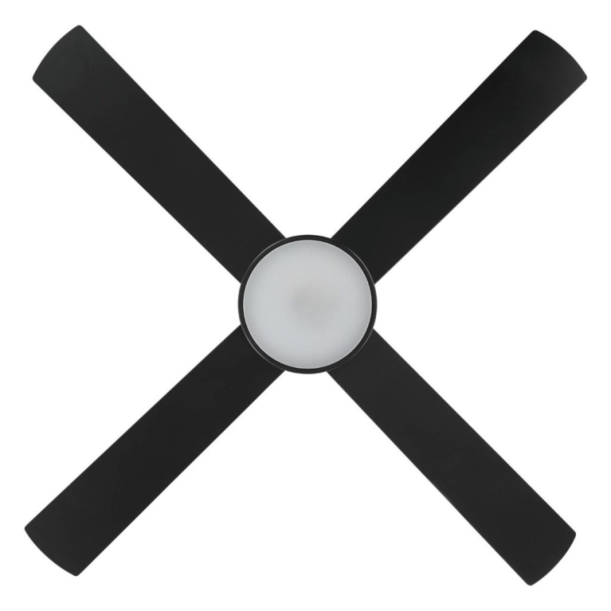 Eglo - LED stropni ventilator LED/19W/230V 3000/4000/5000K, premer 122 cm, črn + daljinski upravljalnik