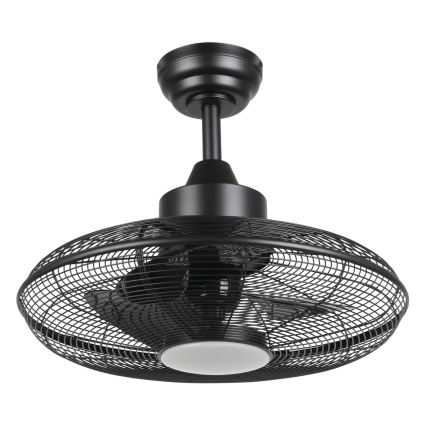 Eglo - LED stropni ventilator LED/15W/230V 3000/4000/5000K premer 53 cm črna + daljinski upravljalnik