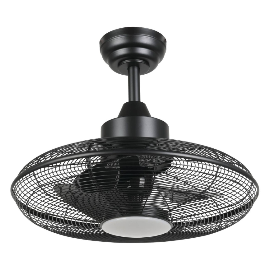 Eglo - LED stropni ventilator LED/15W/230V 3000/4000/5000K premer 53 cm črna + daljinski upravljalnik