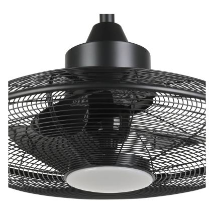 Eglo - LED stropni ventilator LED/15W/230V 3000/4000/5000K premer 53 cm črna + daljinski upravljalnik
