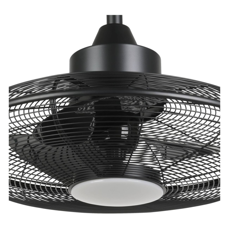 Eglo - LED stropni ventilator LED/15W/230V 3000/4000/5000K premer 53 cm črna + daljinski upravljalnik