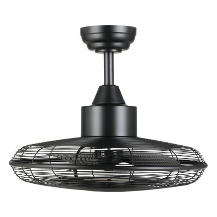 Eglo - LED stropni ventilator LED/15W/230V 3000/4000/5000K premer 53 cm črna + daljinski upravljalnik