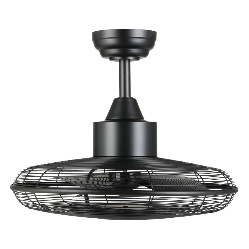Eglo - LED stropni ventilator LED/15W/230V 3000/4000/5000K premer 53 cm črna + daljinski upravljalnik