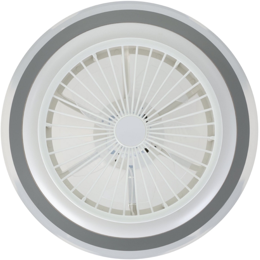 Eglo - LED Zatemnitveni stropni ventilator LED/25,5W/230V bela/siva 2700-6500K + Daljinski upravljalnik