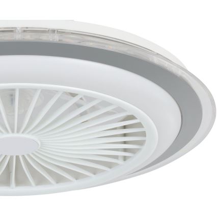 Eglo - LED Zatemnitveni stropni ventilator LED/25,5W/230V bela/siva 2700-6500K + Daljinski upravljalnik