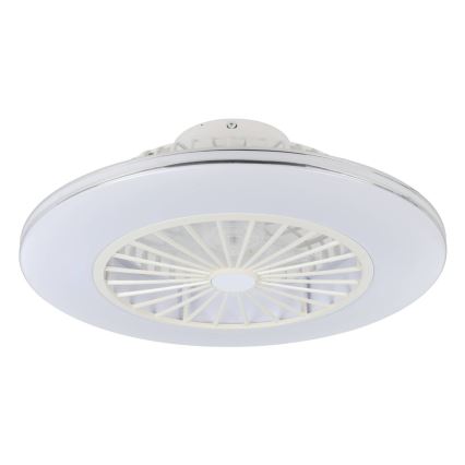 Eglo - LED zatemljiv stropni ventilator 3×LED/12,6W/230V Ø 55 cm bela + daljinski upravljalnik